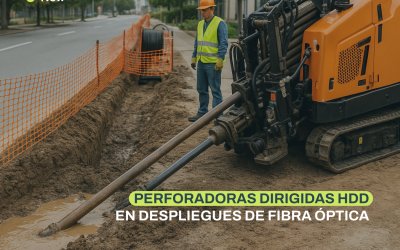 Perforadoras dirigidas HDD en despliegues de fibra óptica: precisión subterránea con mínimo impacto