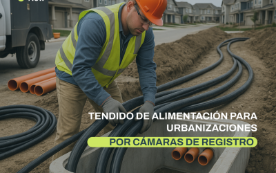 Tendido de alimentación para urbanizaciones por cámaras de registro